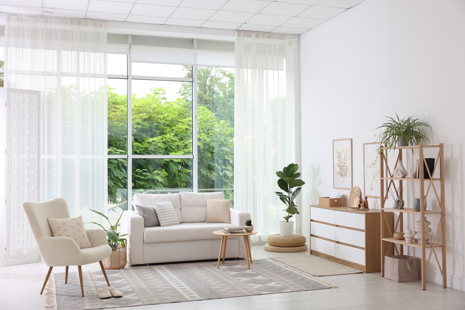 Gut belüftetes Zimmer ohne Schimmel